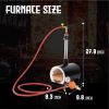 Forge Furnace with Single Burners, Oval Propane Forges for Blacksmithing, Suitable for Artist Hobby Beginner Friendly DIY Knife Making Tool Furnace