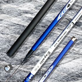 Carbon Super Hard And Super Light Fishing Rod (Option: Blue-3.6M)