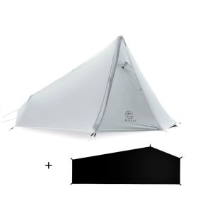 Single - Side Silicone - Coated Single - Person Rodless Tent Outdoors (Option: Grey ground cloth)