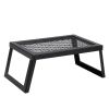 Folding Campfire Grilling Rack for Outdoor Open Flame Cooking