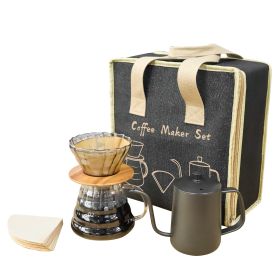 Outdoor Camping Picnic Full Portable Hand Brewed Coffee Set (Option: 2 style)