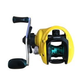 Fishing Reel Magnetic Brake Fishing Lure Sea Fishing Reel (Option: Left Yellow 2000)