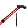 Walking Cane Aluminum Alloy Walking Stick Adjustable Folding Travel Hiking Stick